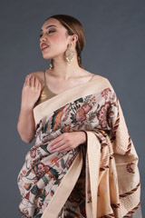 Chandan Anardana Organza SareeIMG_4008