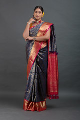 Blue Kanjeevaram Saree1290_video