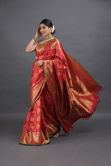 Red Kanjeevaram SareeADL00575