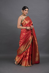 Red Kanjeevaram SareeADL00595