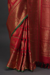 Red Kanjeevaram SareeADL00622