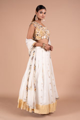 Falling Daisies Polka LehengaDSC07723