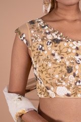 Falling Daisies Polka LehengaDSC07725