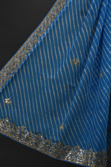 Blue Gota Work Saree_DSC3586