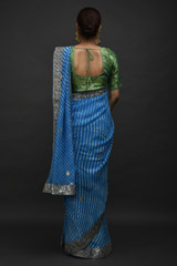 Blue Gota Work Saree_DSC3589