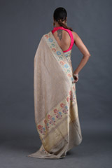 Beige Jaal Banarasi SareeIMG_9328
