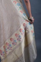 Beige Jaal Banarasi SareeIMG_9330