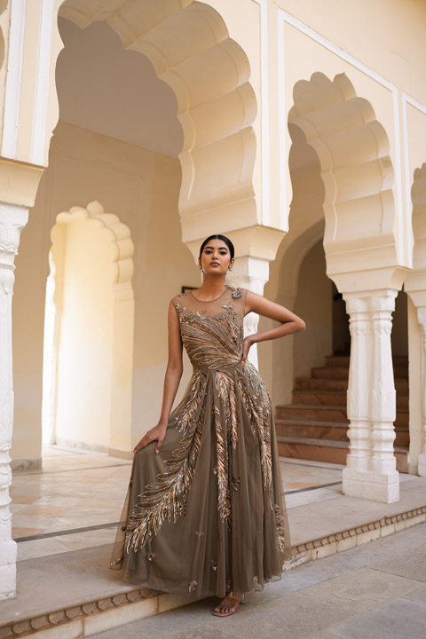 Net Maxi Gown