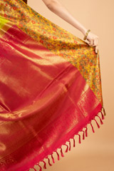 Lime Yellow Silk SareeDSC03981