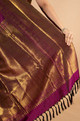 Magenta Silk Woven SareeDSC00704