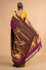 Magenta Silk Woven SareeDSC00705