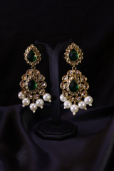 Golden Pearl Choker Necklace SetIMG_0393