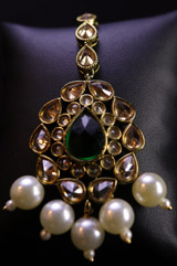 Golden Pearl Choker Necklace SetIMG_0401