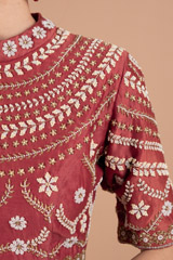 Red Embellished Saree GownDSC07604