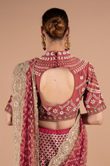 Red Embellished Saree GownDSC07612