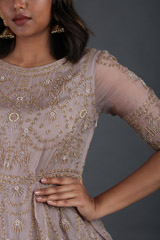 Grey Peplum GownIMG_4883