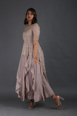 Grey Peplum GownIMG_4885