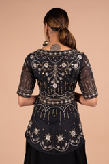 Black Embellished Top Bottom SetDSC07637