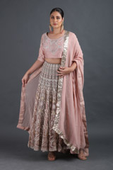 Grey Embroidered LehengaIMG_9262