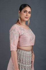 Grey Embroidered LehengaIMG_9265