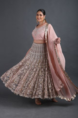 Grey Embroidered LehengaIMG_9272