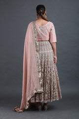 Grey Embroidered LehengaIMG_9273