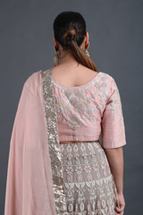 Grey Embroidered LehengaIMG_9274