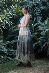 Grey Sequins Corset GownIMG_4487