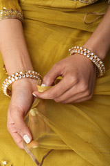 Golden Stone Embedded BanglesIMG_1137