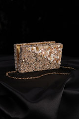 Peach Mother Of Pearl ClutchIMG_1666