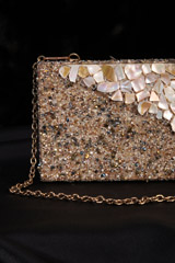 Peach Mother Of Pearl ClutchIMG_1676