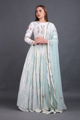 Light Blue High Garden LehengaIMG_8970