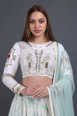 Light Blue High Garden LehengaIMG_8976