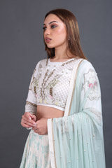 Light Blue High Garden LehengaIMG_8981