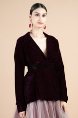 Velvet Peplum Jacket with SkirtDSC09910
