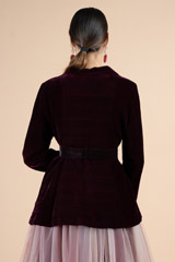 Velvet Peplum Jacket with SkirtDSC09914