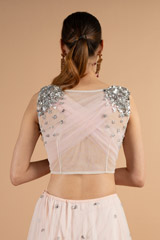 Blush Pink Net Top Bottom SetDSC01203