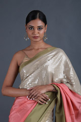 Pink Habotai Silk SareeIMG_9408