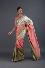 Pink Habotai Silk SareeIMG_9411