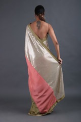 Pink Habotai Silk SareeIMG_9417