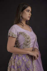 Lavender Gota Lehanga Set_DTR1248
