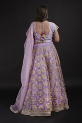Lavender Gota Lehanga Set_DTR1254