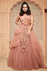 Peach Tulle Gown