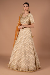 Beige Embellished Lehenga SetDSC00782