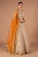 Beige Embellished Lehenga SetDSC00784