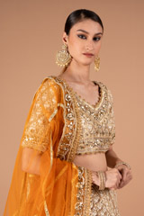 Beige Embellished Lehenga SetDSC00785