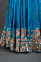 Blue Embroidered Top Bottom Set_DSC4393