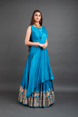 Blue Embroidered Top Bottom Set_DSC4401-Edit