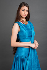 Blue Embroidered Top Bottom Set_DSC4408-Edit