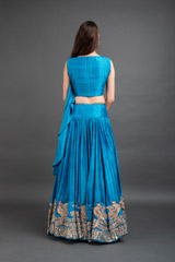 Blue Embroidered Top Bottom Set_DSC4413-Edit